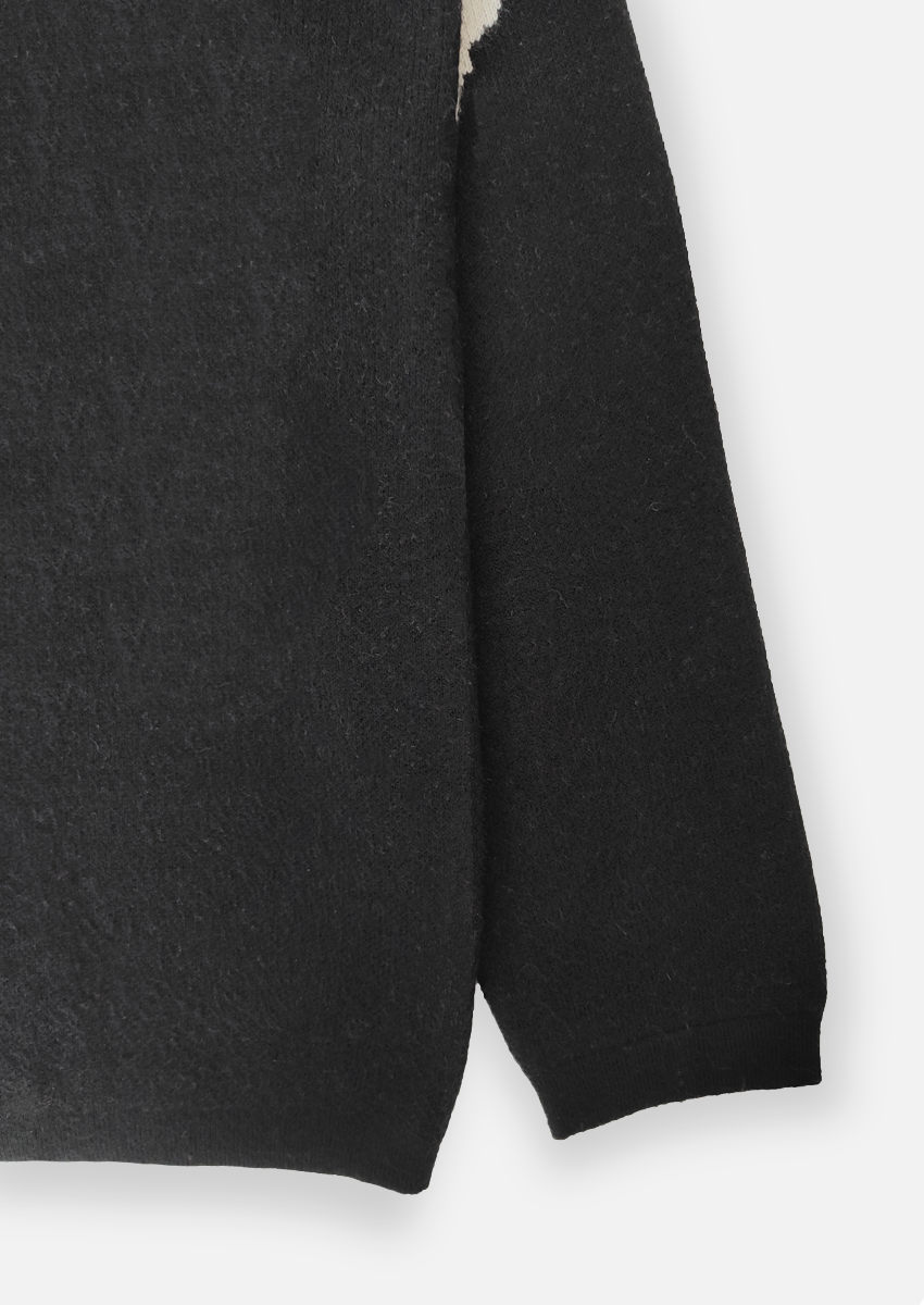 Sweater animal print negro 1
