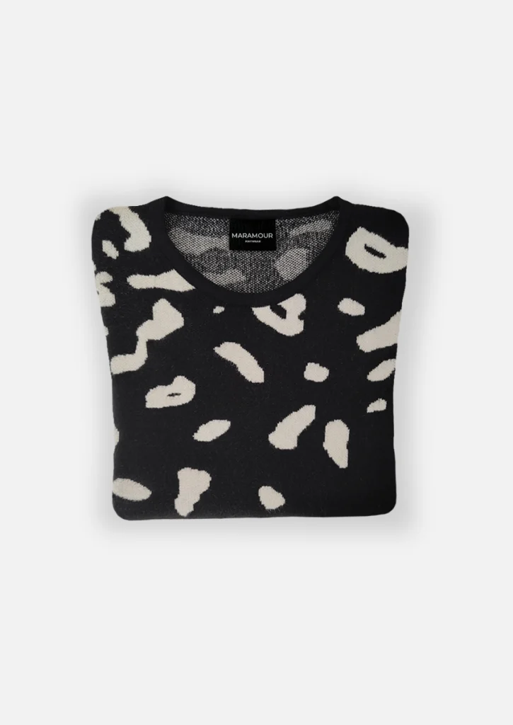 Sweater animal print negro 5