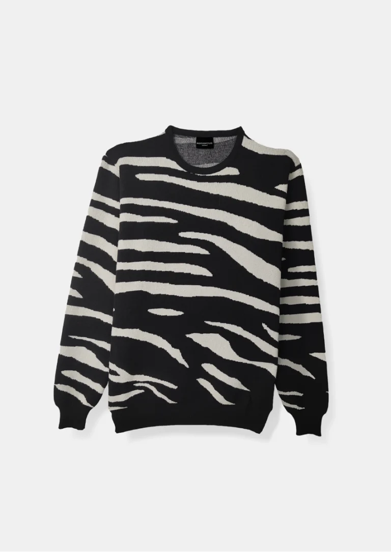 Sweater jacquard cebra
