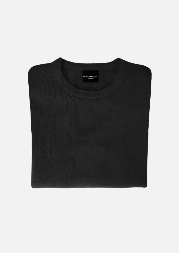 Sweater rayado en mangas negro 3