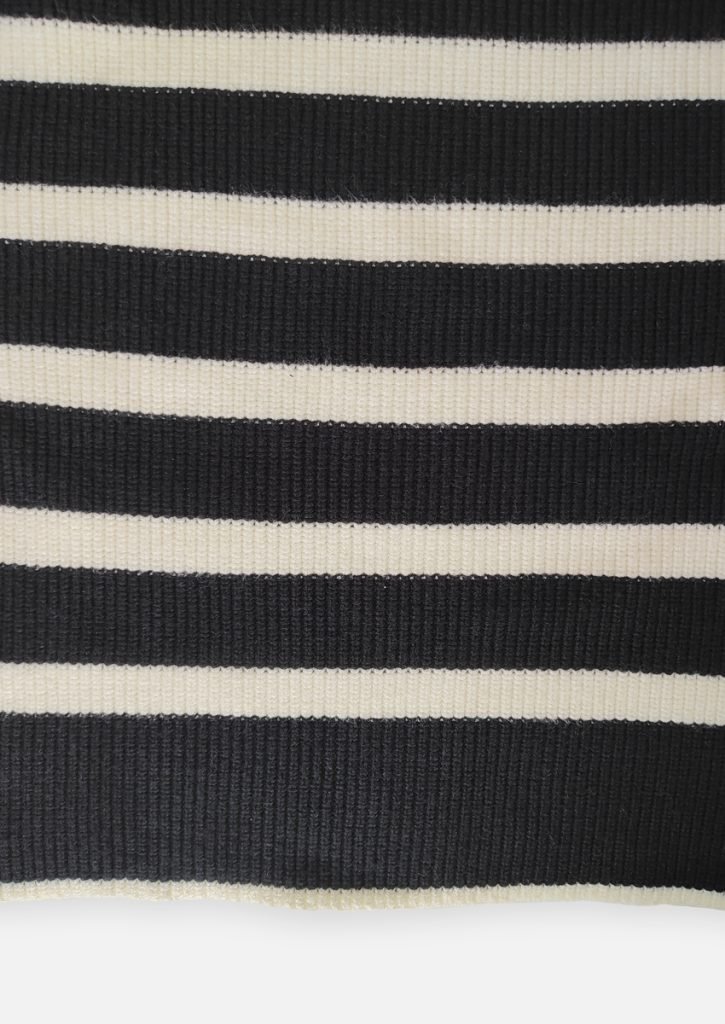 Sweater rayado perle negro 2