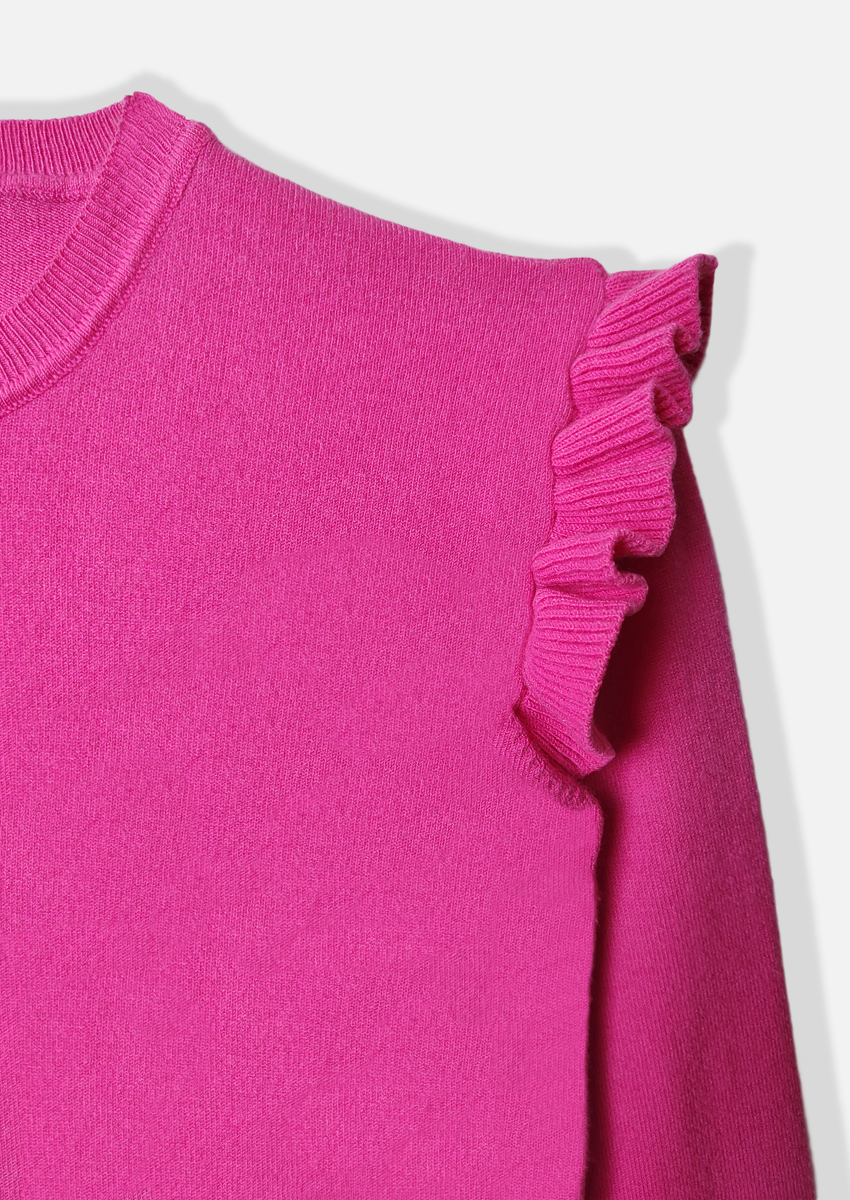 Sweater volados sisa fucsia 3